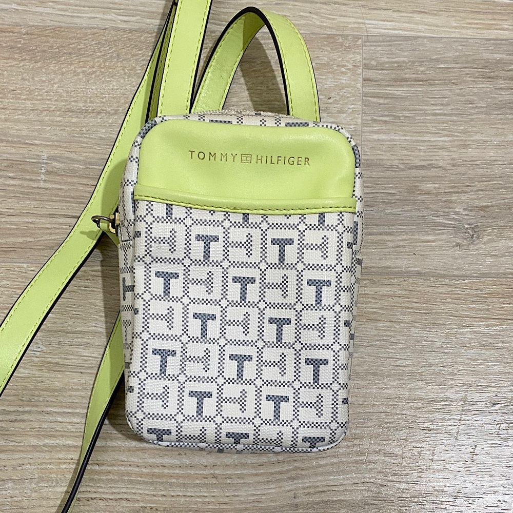 Tommy Hilfiger Leather Vinyl Crossbody Bag